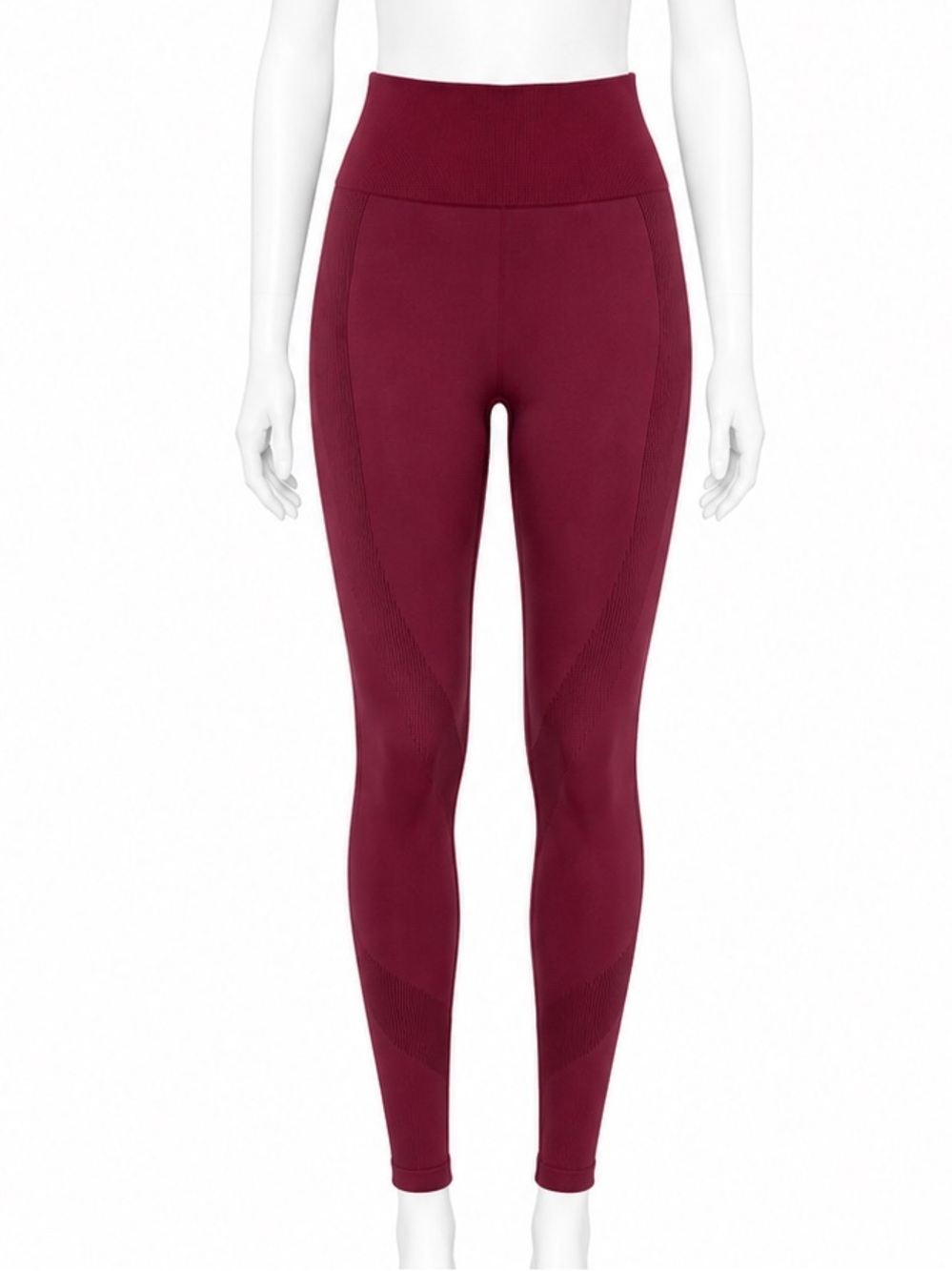 Pink Active High-Waist Burgundy/Wine Red Seamless Leggings size medium/large